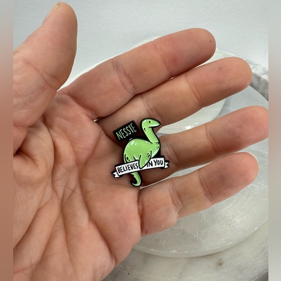 3/$15 Nessie Believes in You Pin Enamel Brooch - Picture 4 of 5